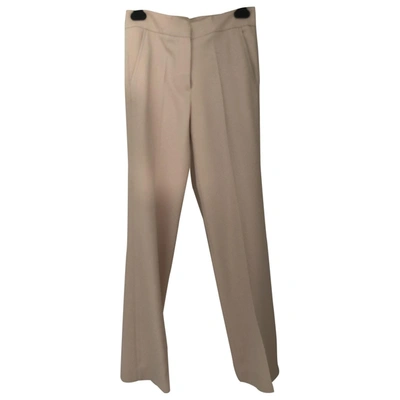 Pre-owned Joseph Straight Pants In Pink