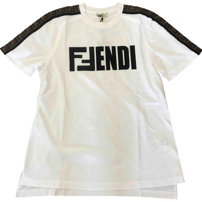 Pre-owned Fendi White Cotton Top