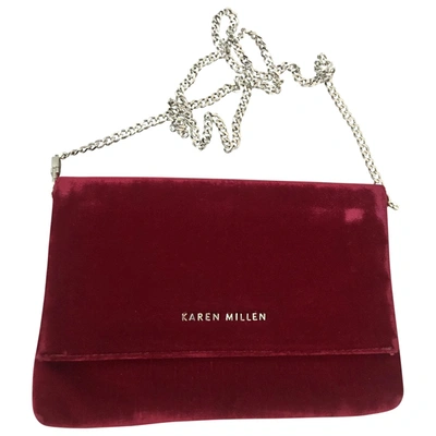 Pre-owned Karen Millen Clutch Bag In Red