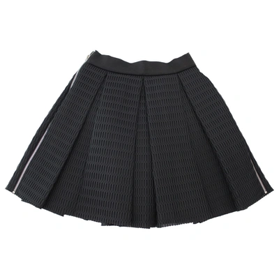 Pre-owned Maje Fw18 Mini Skirt In Black