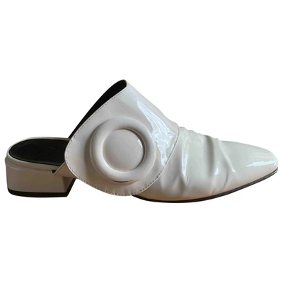 Pre-owned Boyy White Patent Leather Mules & Clogs