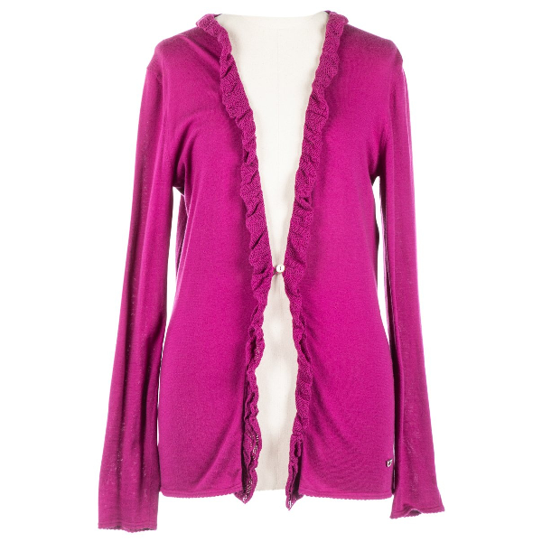 Pre-Owned Salvatore Ferragamo Purple Cotton Knitwear | ModeSens