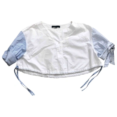 Pre-owned Alexander Wang Top In White