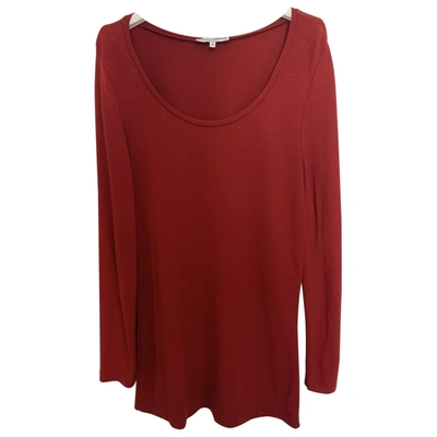 Pre-owned Dolce & Gabbana Red Synthetic Top