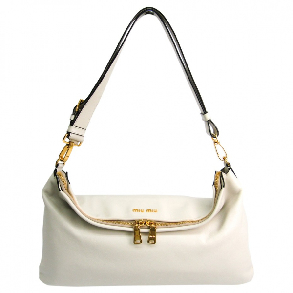 PreOwned Miu Miu White Leather Handbag ModeSens