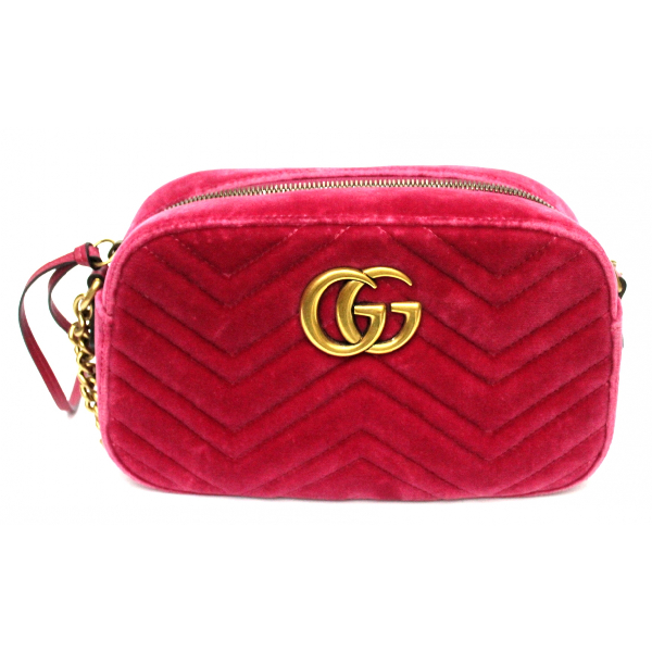 Gucci Pink Velvet Handbag