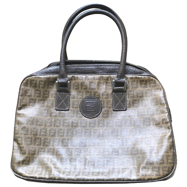 Pre-Owned Fendi Beige Cloth Handbag | ModeSens