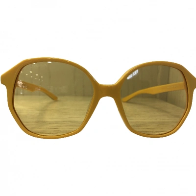 Pre-owned Balenciaga Yellow Sunglasses