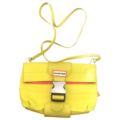 Pre-owned Hunter Yellow Leather Handbag
