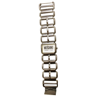 Pre-owned Moschino Cheap And Chic Watch In Silver