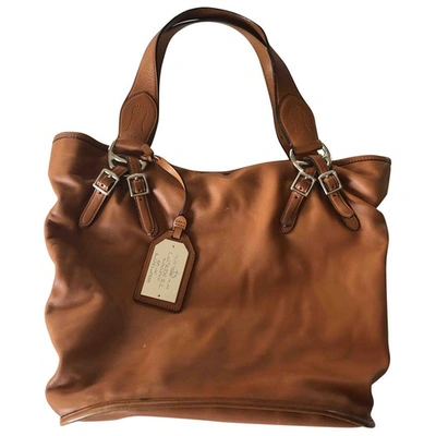 Pre-owned Lauren Ralph Lauren Leather Bag In Camel