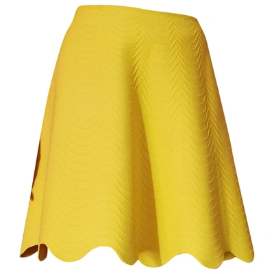 Pre-owned Alaïa Yellow Skirt