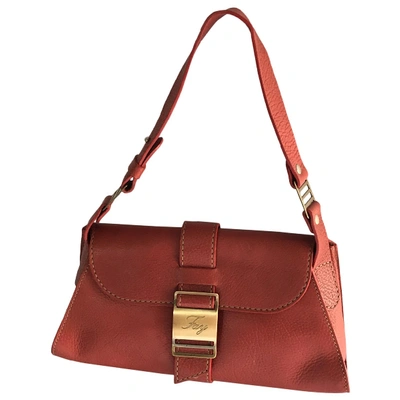 Pre-owned Fay Leather Handbag In Red