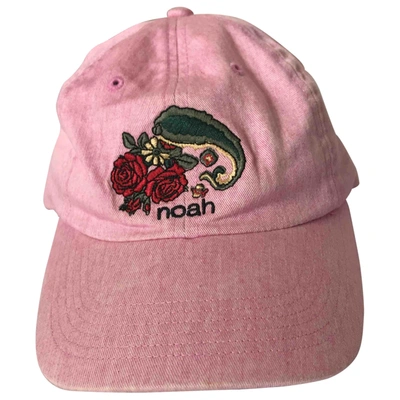Pre-owned Noah Cloth Cap In Pink