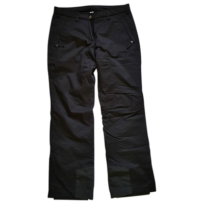 Pre-owned Bogner Straight Trousers In Black