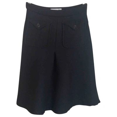 Pre-owned Paul & Joe Wool Mid-length Skirt In Black
