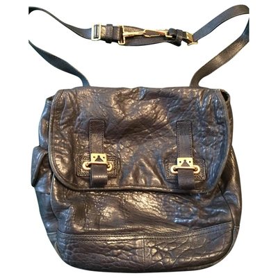 Pre-owned Saint Laurent Messenger Black Leather Handbag