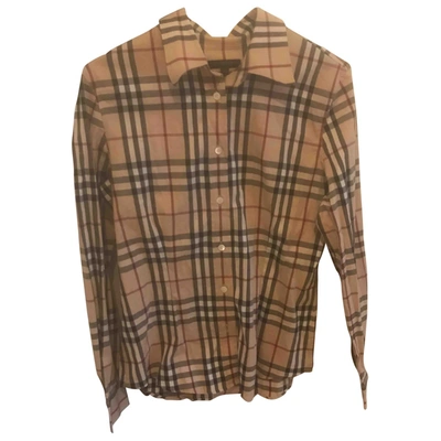 Pre-owned Burberry Shirt In Beige