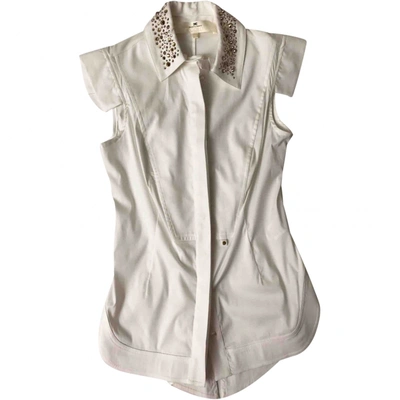 Pre-owned Elisabetta Franchi Shirt In White