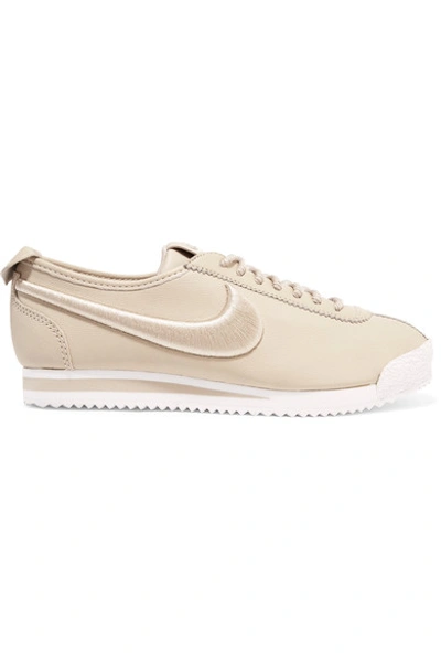 Nike Cortez 72 Si Embroidered Leather Sneakers | ModeSens