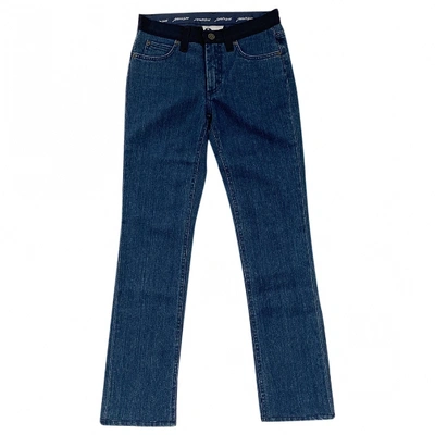Pre-owned Lanvin Slim Jeans In Blue