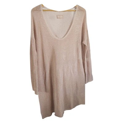 Pre-owned Zadig & Voltaire Mini Dress In Beige