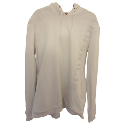 Pre-owned Burberry White Cotton Knitwear