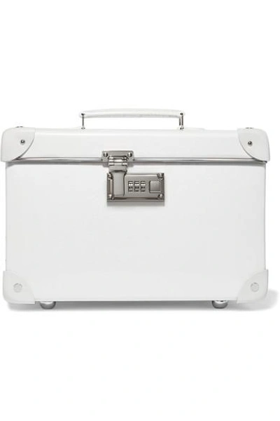 Globe-trotter Pearl 13" Leather-trimmed Fiberboard Vanity Case In White