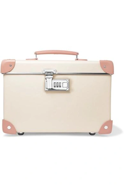 Globe-trotter Centenary 13" Leather-trimmed Fiberboard Vanity Case In Ivory/natural