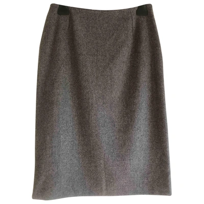 Pre-owned Dolce & Gabbana Wool Skirt Suit In Grey