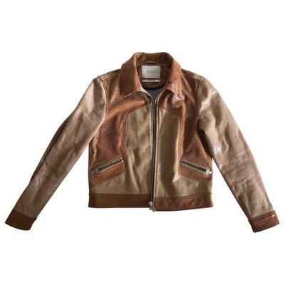 Pre-owned Scotch & Soda Brown Leather Jacket