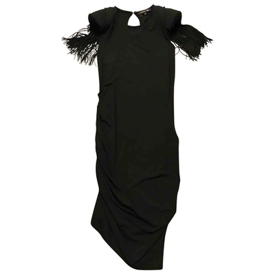 Pre-owned Patrizia Pepe Mid-length Dress In Black