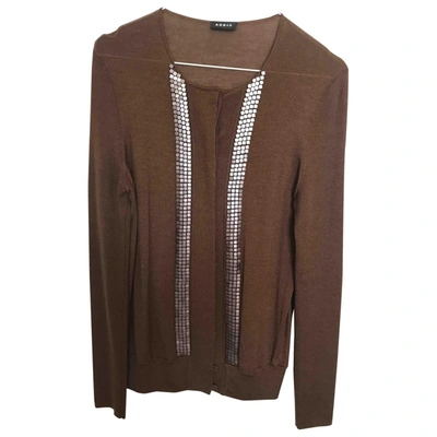 Pre-owned Akris Cashmere Cardigan In Brown