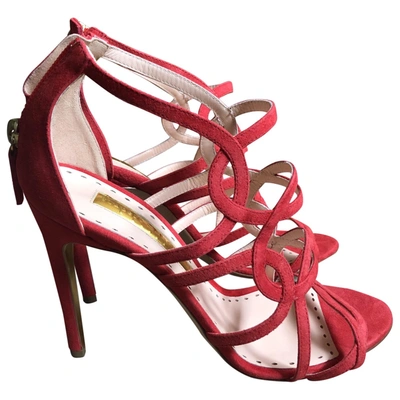 Pre-owned Rupert Sanderson Sandals In Red