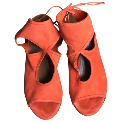 Pre-owned Aquazzura Sexy Thing Sandal In Orange