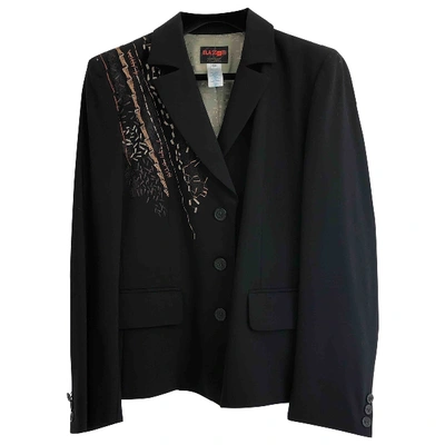 Pre-owned Christian Lacroix Wool Blazer In Black
