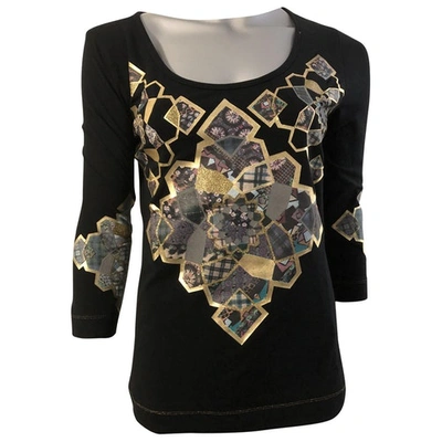 Pre-owned Just Cavalli Black Cotton Top
