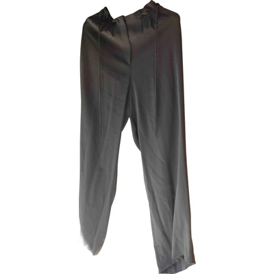 Pre-owned Giorgio Armani Large Pants In Grey