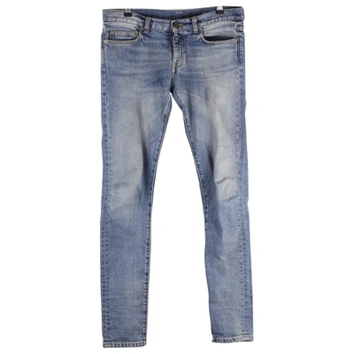 Pre-owned Saint Laurent Slim Jeans In Blue