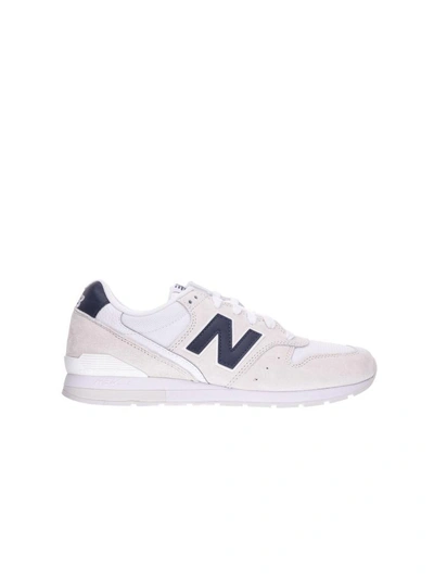 New Balance 996 Suede & Mesh Sneakers In White