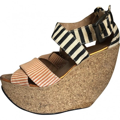 Pre-owned Minimarket Cloth Heels In Multicolour