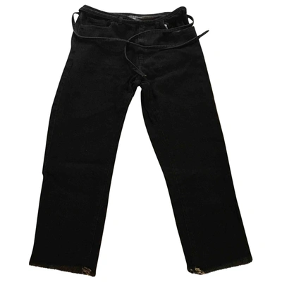 Pre-owned Marques' Almeida Straight Jeans In Anthracite