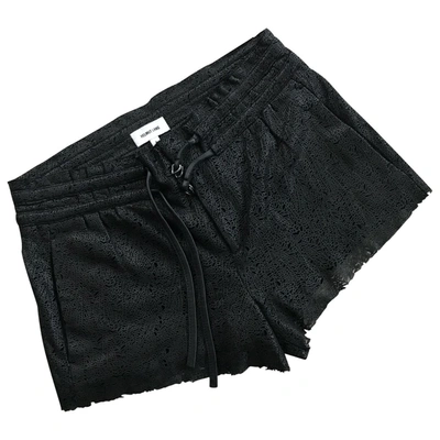 Pre-owned Helmut Lang Leather Mini Short In Black