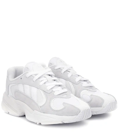 Adidas Originals Adidas White Yung-1 Low Top Sneakers