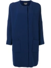 Boutique Moschino Loose-fit Coat In Blue