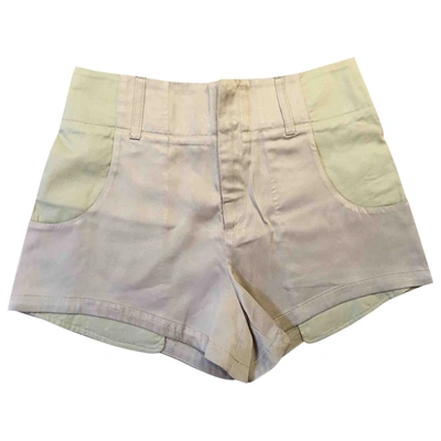 Pre-owned See By Chloé Beige Cotton Shorts