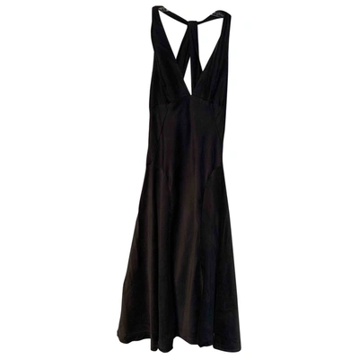 Pre-owned Michael Kors Silk Mid-length Dress In Black