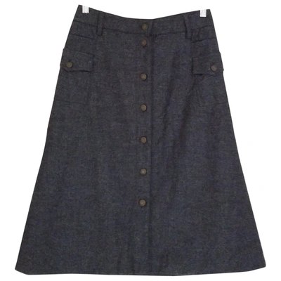 Pre-owned Dolce & Gabbana Grey Wool Skirt