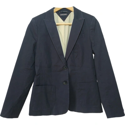 Pre-owned Tommy Hilfiger Blue Cotton Jacket
