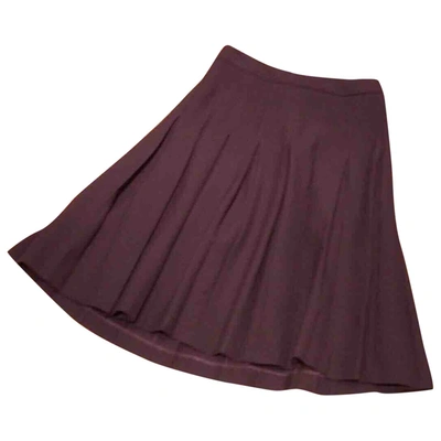 Pre-owned Marni Burgundy Wool Skirts